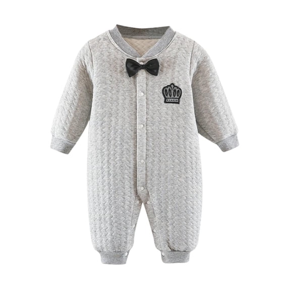 lulshou Baby Romper Toddler Baby Girls Boys Long Sleeve Cotton Jumpsuit Warm Baby Jumpsuit Cotton Pajamas Bodysuit on Clearance