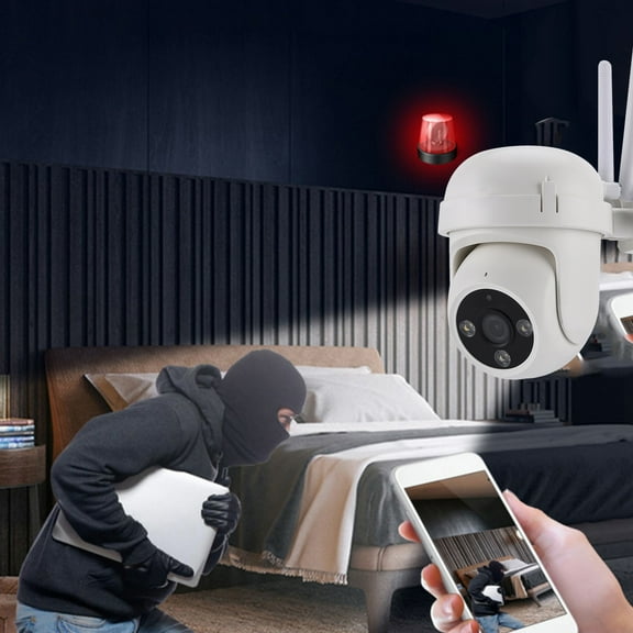 lulshou Cameras for Home Security, Wireless WiFi Indoor And Outdoor IP66 Ball Machine HD Night Vision Dome Cameras Smart Remote Control Monitor Move Tracking Two-way Conversation Indoor Camera