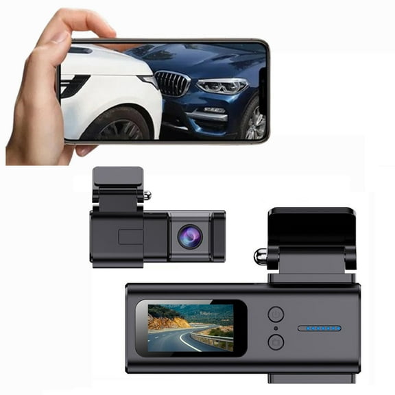 lulshou Car Camera - Dash Cam Front 2K Ultra Clear WIFI Dash Cam 1.47-inch Hidden Smart Driving Recorder For Car Cameras Parking Recording/HD Night Vision/Loop Recording/ Gravity Sensing
