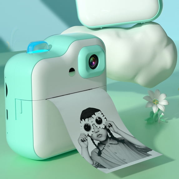 lulshou Digital Camera Instant Print Camera for Kids 2.0 Inch Screen Kids Instant Camera Festival Gifts for Girls Age 3-12 Portable Toddler Toy for 3 4 5 6 7 8 9 10 Year Old Girls Boy