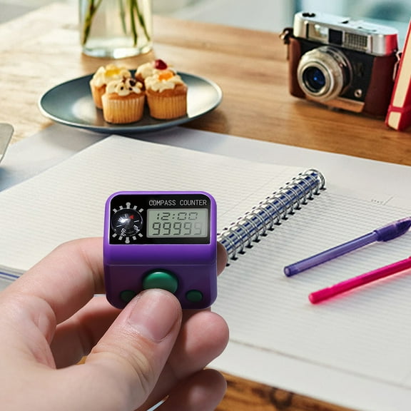 lulshou Finger Counter Can Be Resets By Clicking on The Manual Digital Clicker for Digital Pitchs Electronic LCD Display Finger Digital Counter