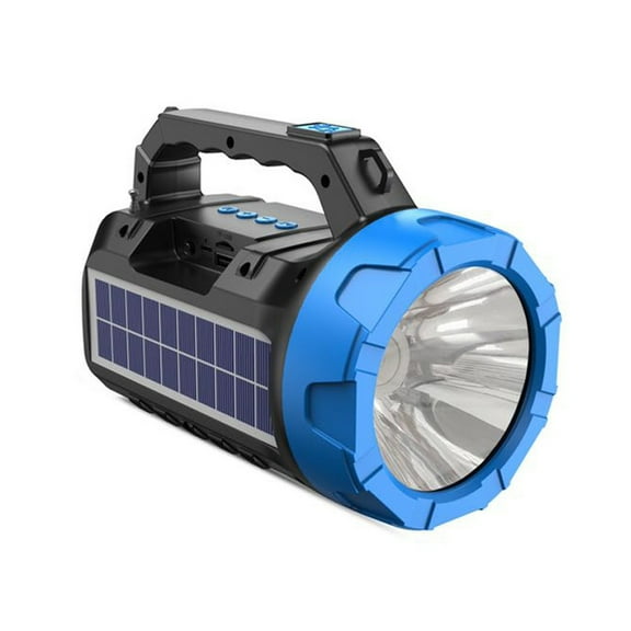 lulshou Flashlights,Outdoor Solar Flashlight, Strong Light, U-disk, Radio, Multifunctional Wireless Bluetooth Audio, Handheld