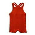 thumbnail image 1 of lulshou Girls Sleeveless Baby Bodysuit for Summer, Breathable Romper for Infant, 1 of 3