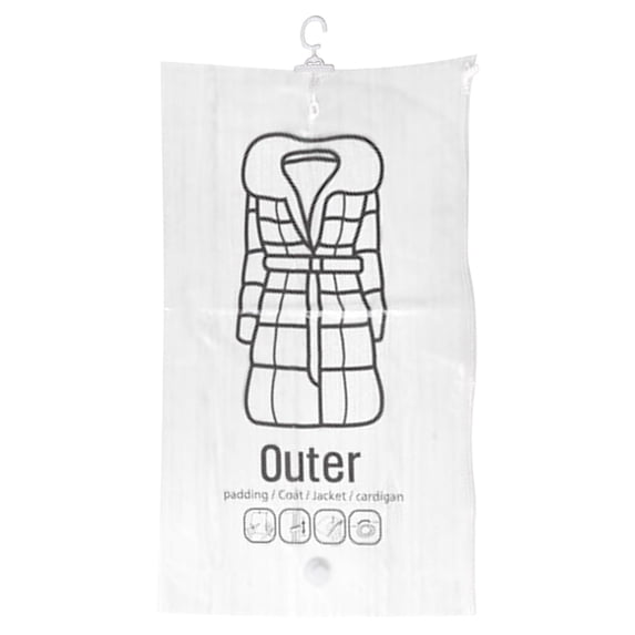 lulshou Hanging Vacuum Storage Bags Hanging Vacuum Storage Bags Clothes Storage Bags Reusable Vacuum Storage Bags Can Be Used To Hold Dresses,, Down Jackets and O