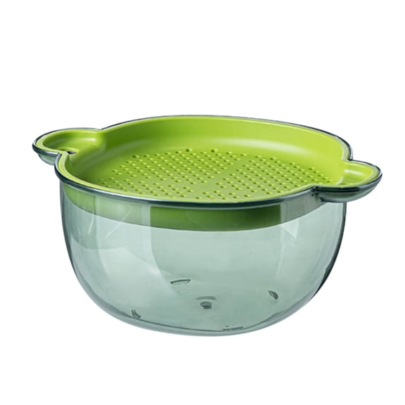 lulshou Home & kitchen,Large Kitchen Strainer Colander Bowl Set, Double-Layer Plastic Vegetable Washing Basket, Bowls For Cleaning Washing Mixing, Detachable on Clearance