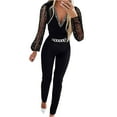 thumbnail image 1 of lulshou Jumpsuits for Women, Women Jumpsuit Pajamas Casual V Neck Long Sleeve Comfortable Long Pants Women's Jumpsuits, Rompers & Overalls, L, 1 of 6
