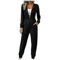 thumbnail image 1 of lulshou Jumpsuits for Women, Women's Casual Fashion V-neck Long Sleeve Hooded Zipper Long Jumpsuit Women's Jumpsuits, Rompers & Overalls, XL, 1 of 9
