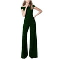 thumbnail image 1 of lulshou Jumpsuits for Women, Womens Fashion Color Color Romper Casual Sleeveless Jumpsuit Pants Women's Jumpsuits, Rompers & Overalls, Green S, 1 of 6