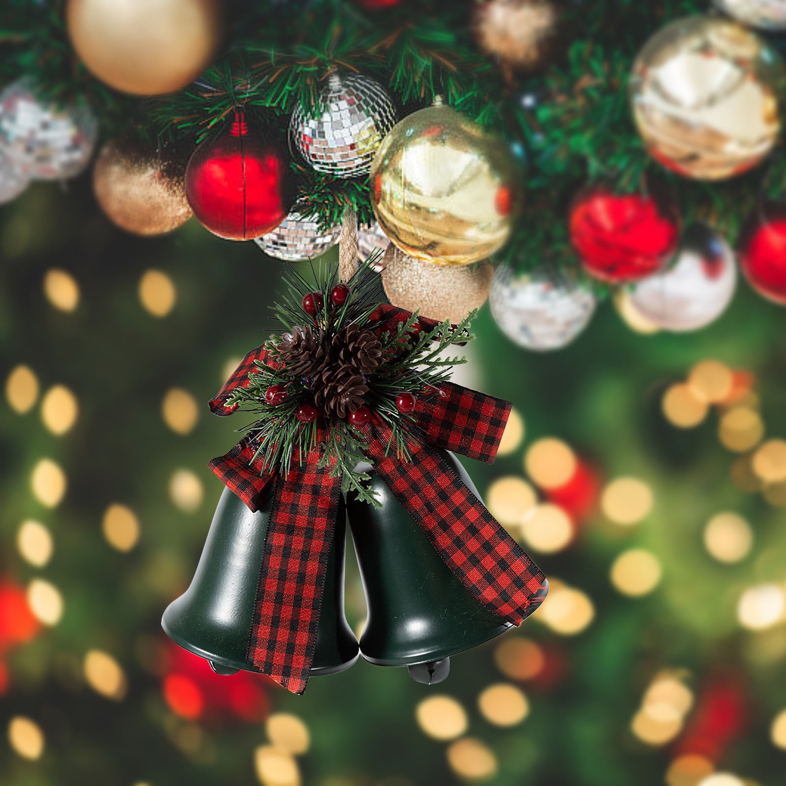 FZM Christmas Ornaments Open Christmas Bells, Christmas Holiday