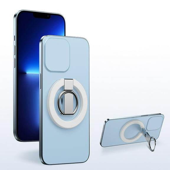 lulshou Magnetic Phone Stand Compatible, Removable Metal Kickstand 360° Portable Magnetic Phone Grip Ring Holder