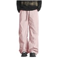 thumbnail image 1 of lulshou Men's Pants Water-Repellent Solid Color Outdoor Pants Elastic Waist with Drawstring Cargo Pants, M, 1 of 8