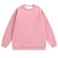 thumbnail image 1 of lulshou Mens Sweatshirt Solid Color Long Sleeve Crewneck Sweatshirt Casual Athletic Pullover Casual Daily Wear, XXXXL, 1 of 2