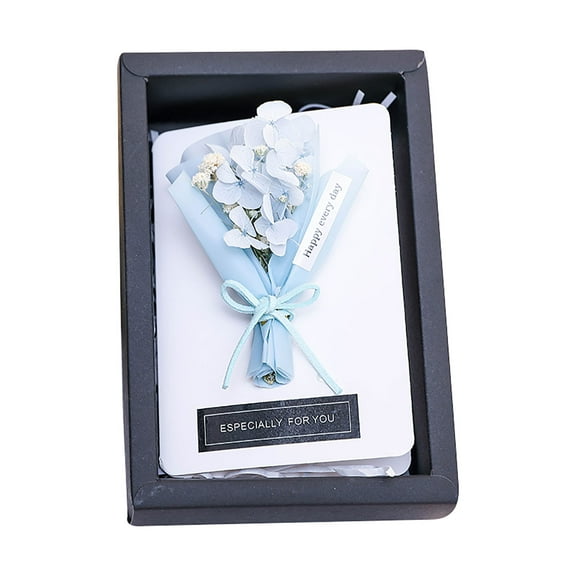 lulshou Mother's Day Gifts,Dried Flower Greeting Card With Gift Box Bouquet Greeting Card Mother's Day