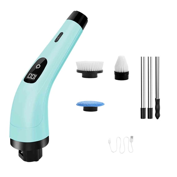 lulshou Multi Functional Electric Cleaning Brush 4-in-1 New Year's Sweeping and Cleaning Tool Household Items Universal Sweeping Brush Household Cleaning