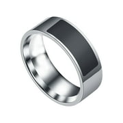 lulshou NFC Mobile Phone Smart Ring Stainless Steel Ring Wireless Radio Frequency Communication Water Resistance Jewelry