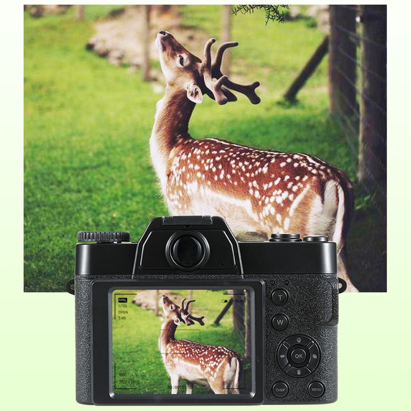 lulshou New High Definition SLR Camera 4K Retro 48 Million Beauty