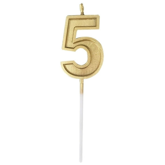 lulshou Room Decor Clearance, Gold Number Birthday Numeral Candles Number Cake Decor for Adults/Kids Party