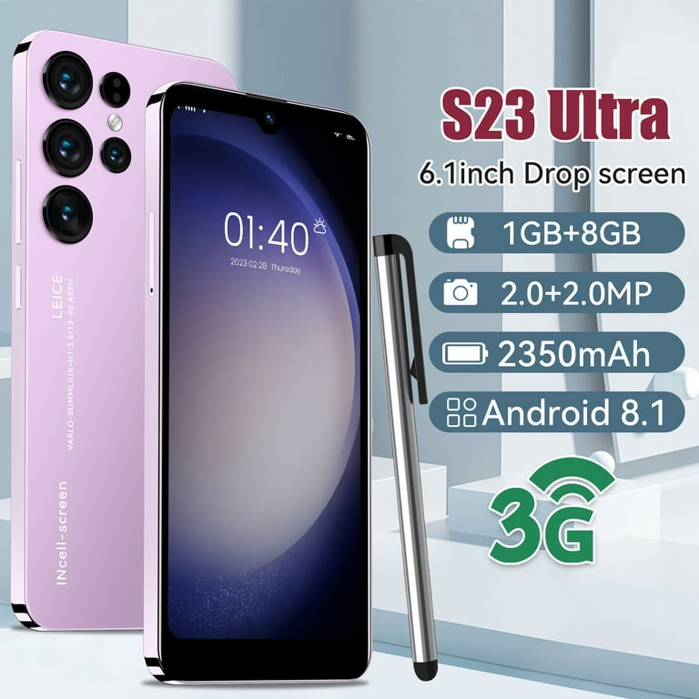 lulshou S23 Ultra Android Smartphone 6.1-inch HD Dual Standby Card Slot  1+8G Memory Support Extension 128g 