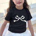 thumbnail image 1 of lulshou Short Sleeve Shirts for Kids Children's Bow Casual Print Pattern Short Sleeved Round Neck T-shirt Top Summer Tops, 1 of 6