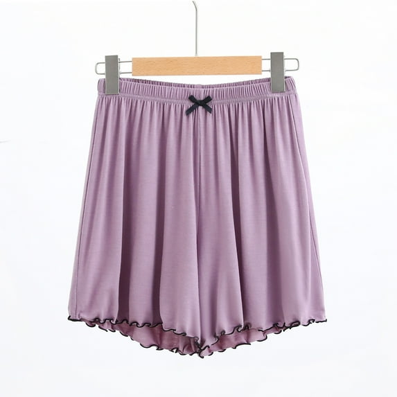 lulshou Shorts for Women, Women's Summer Wide Leg High Waist Shorts Outing Bandage Solid Color Short Pants