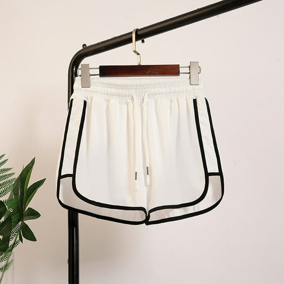 lulshou Shorts for Women, Womens Plus Size Comfy Drawstring Casual Elastic Waist Loose Shorts Pants