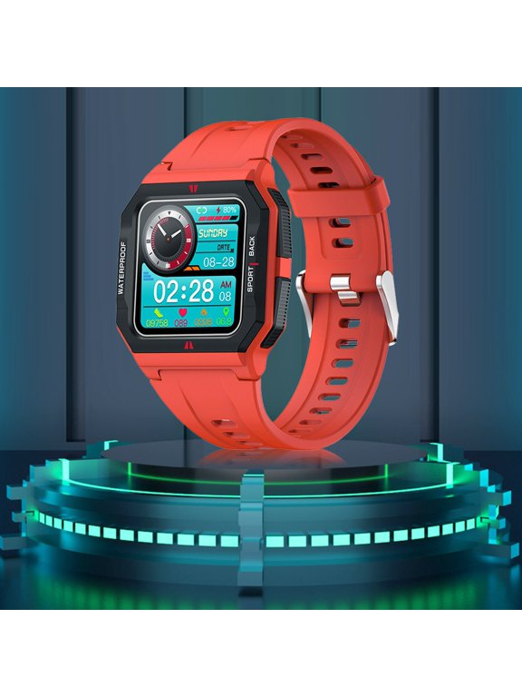 Smart Watch 1.3 Inch IPS Screen Custom Dial with Multiple Sports Modes Message Reminder Long Battery Life IP68 Waterproofs Smartwatch Fitness Watch