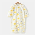 thumbnail image 1 of lulshou Summer Outfits Baby Romper Summer Thin Baby Fruit Lemon Print Jumpsuit Conditioned Clothes Baby Pajamas Newborn Clothes Long Sleeved Long Crawling Clothes Bodysuit on Clearance, 1 of 3