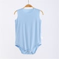 thumbnail image 1 of lulshou Summer Sleeveless Baby Bodysuits, Onesies Romper, Soft Solid Color Outfit for Newborn Infant Baby Boy and Girl, 1 of 5