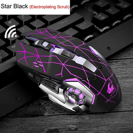 lulshou Supplies! Rechargeable X8 Wireless Silent LED Backlit USB Optical Ergonomic Gaming Mouse