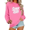 thumbnail image 1 of lulshou Sweatshirt for Women, Printed Long Sleeve Sweatshirt Cozy Crewneck Pullover with Loose Fit for Casual Wear, L, 1 of 5