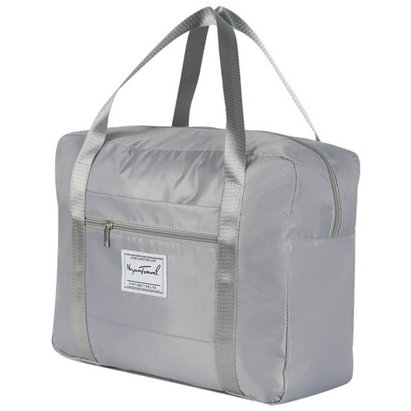 lulshou Travel Bags, Sports Gym Bag, Workout Duffel Bag, Overnight Shoulder Bag for Women and Girls, Lightweight travel Luggage bag for Sports, Gym, Vacation (Gray)
