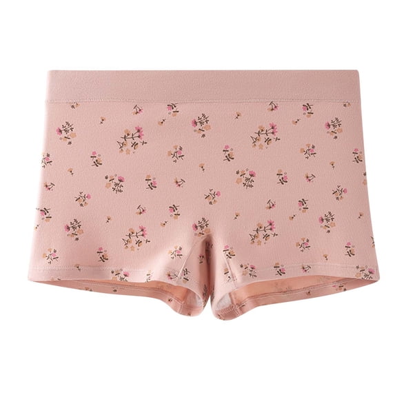 lulshou Women's High-Waist Cotton Boyshorts Breathable Soft Comfortable Underwear Panties for Women, L