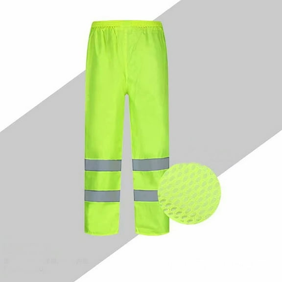 lulshou Women's Pants Unisex Reflective Rain Pants with Fabric for Warmth Wear Resistance Breathability Cycling Rain Pants Work Pants
