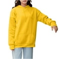 thumbnail image 1 of lulshou Womens Sweatshirt Long Sleeve Hoodie with Drawstring & Pocket Soft Cozy Pullover Sweatshirt for Spring & Fall, Yellow, M, 1 of 8