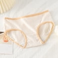 thumbnail image 1 of lulshou Womens Underwear Cotton Mid-Waist Soft Skin-Friendly Briefs Breathable & Comfortable for All-Day Wear Women's Panties, Beige, L, 1 of 3