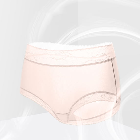 lulshou Womens Underwear Mid-Waist Ice Silk Panties Seamless Cooling Summer Briefs, XL