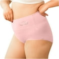 thumbnail image 1 of lulshou Womens Underwear Plus Size High Waisted Solid Color Panties Soft Breathable Comfortable Briefs Underwear, XL, 1 of 9