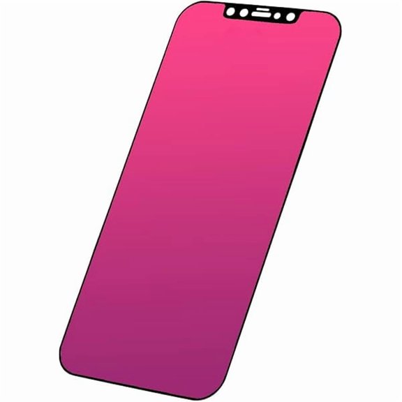 lulufa Privacy Screen Protector compatible with iPhone 11 PRO/iPhone XS/iPhone X only, 5.8 inch Gradient Colorful Electroplated Anti-Spy Anti-Blue Light Easy Installation Tempered Glass