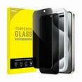 thumbnail image 1 of lulufa Privacy Screen Protector for iPhone 15 Pro 6.1-Inch, Anti-Spy Tempered Glass Film with Easy Installation Tool, 2-Pack, 1 of 1