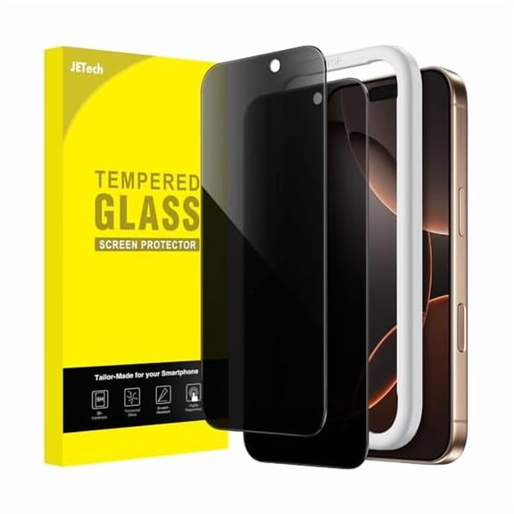 lulufa Privacy Screen Protector for iPhone 16 Pro Max 6.9-Inch, Anti-Spy Tempered Glass Film with Easy Installation Tool, 2-Pack