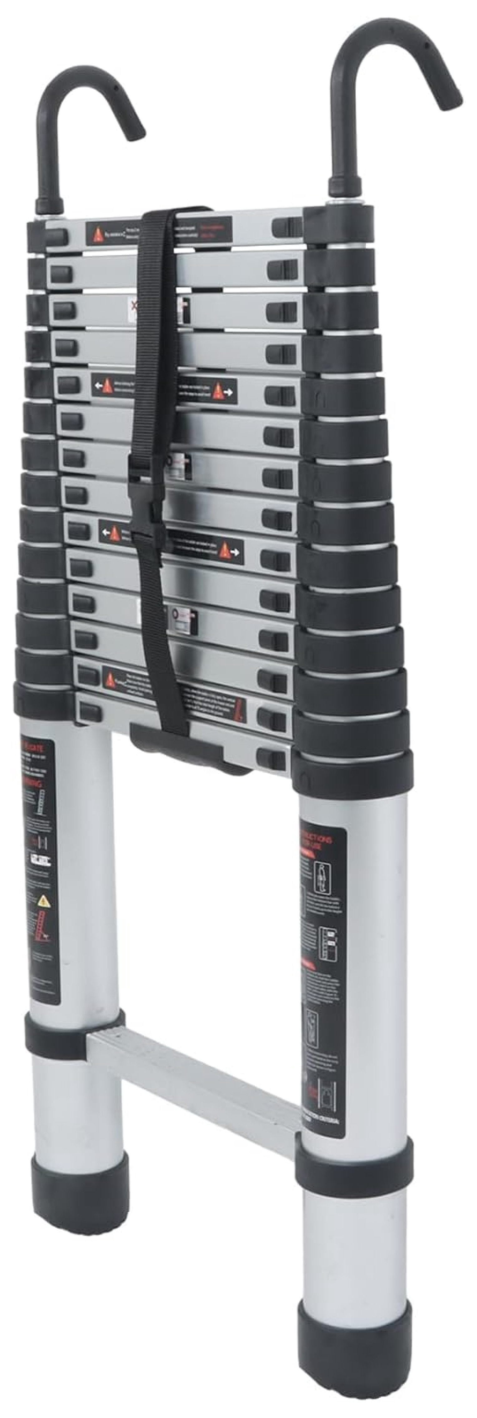 luminescence lez 14.5 ft Aluminum Telescoping Ladder, 330 lbs Capacity ...