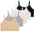 thumbnail image 1 of luopital 5 Pack Women's Seamless Bralettes Cami Bras No Underwire Wireless Bralette Unlined Unpadded Comfort Sports Bra S, 1 of 7