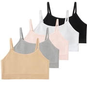 5 Pack Women's Seamless Bralettes Cami Bras No Underwire Wireless Bralette Unlined Unpadded Comfort Sports Bra S