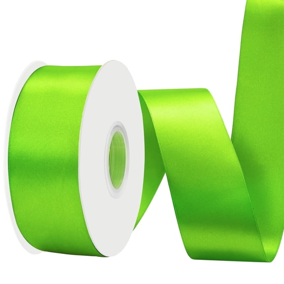Luorescent Green Double Face Ribbon 2 Inch 25 Yards