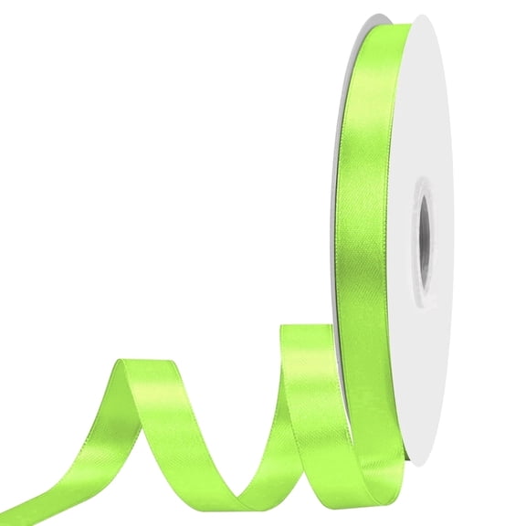 Luorescent Green Double Face Ribbon 5/8 Inch 100 Yards