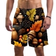 thumbnail image 1 of luoweisi Men's Beach Shorts Quick Dry Swim Trunks with Mesh Lining Acorns S, 1 of 5