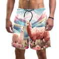 thumbnail image 1 of luoweisi Men's Beach Shorts Quick Dry Swim Trunks with Mesh Lining Alpaca L, 1 of 5