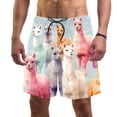 thumbnail image 1 of luoweisi Men's Beach Shorts Quick Dry Swim Trunks with Mesh Lining Alpaca M, 1 of 5