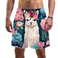 thumbnail image 1 of luoweisi Men's Beach Shorts Quick Dry Swim Trunks with Mesh Lining Alpaca S, 1 of 5