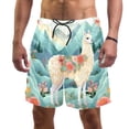 thumbnail image 1 of luoweisi Men's Beach Shorts Quick Dry Swim Trunks with Mesh Lining Alpaca XL, 1 of 5